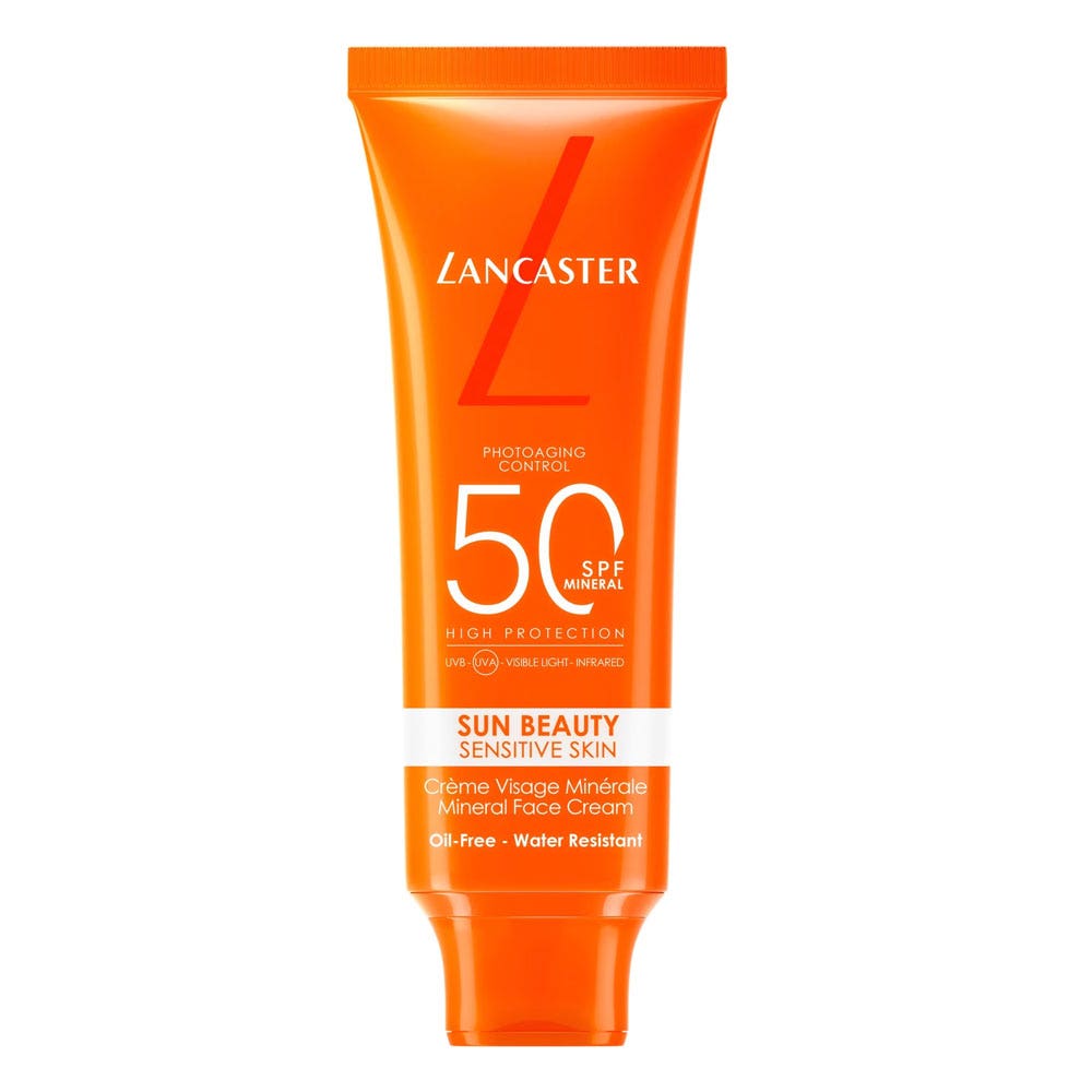 Lancaster Crème Visage Minérale SPF50+ Résistant à l'eau 50ml