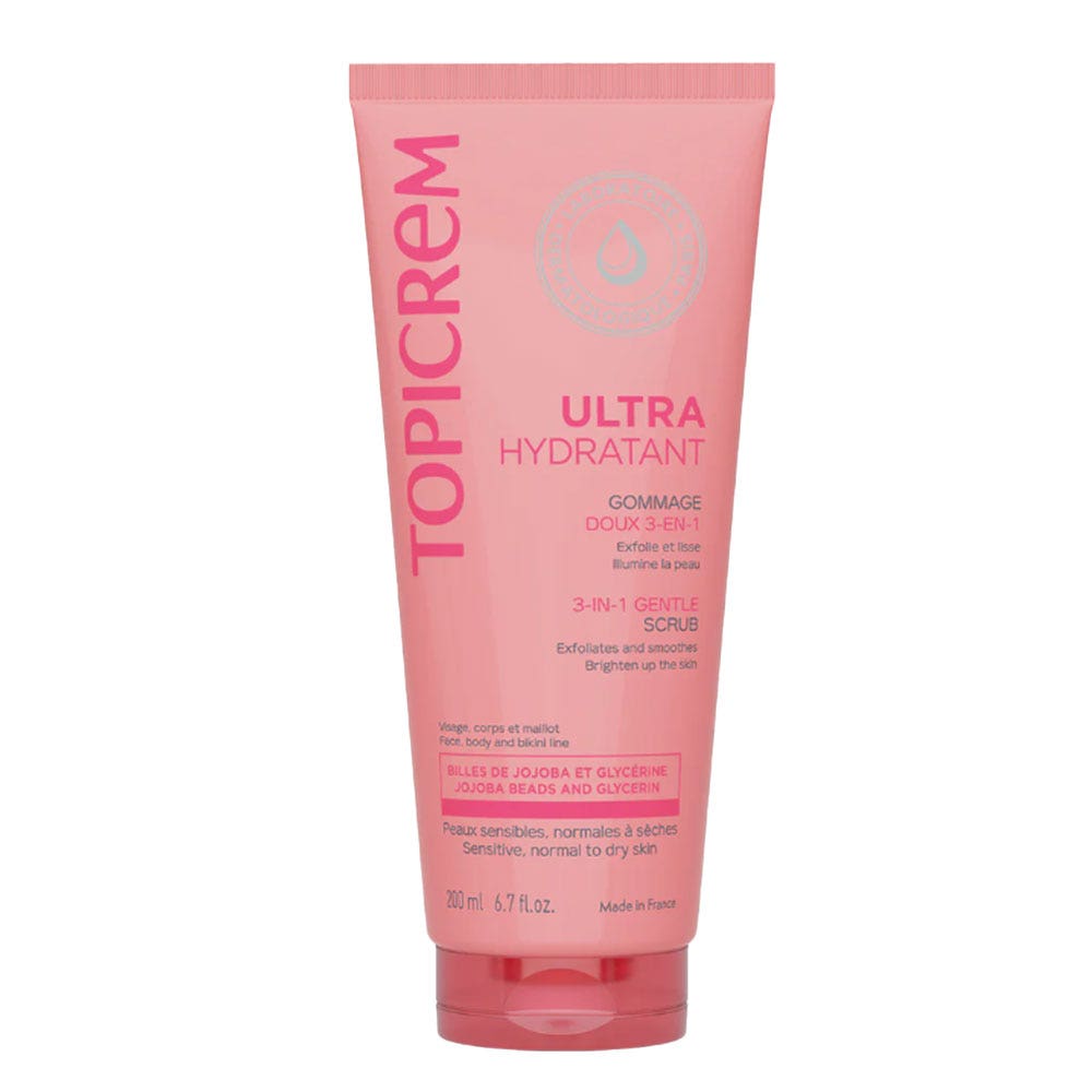 Topicrem Douceur Gommage 3-en-1 Visage Corps Maillot 200ml