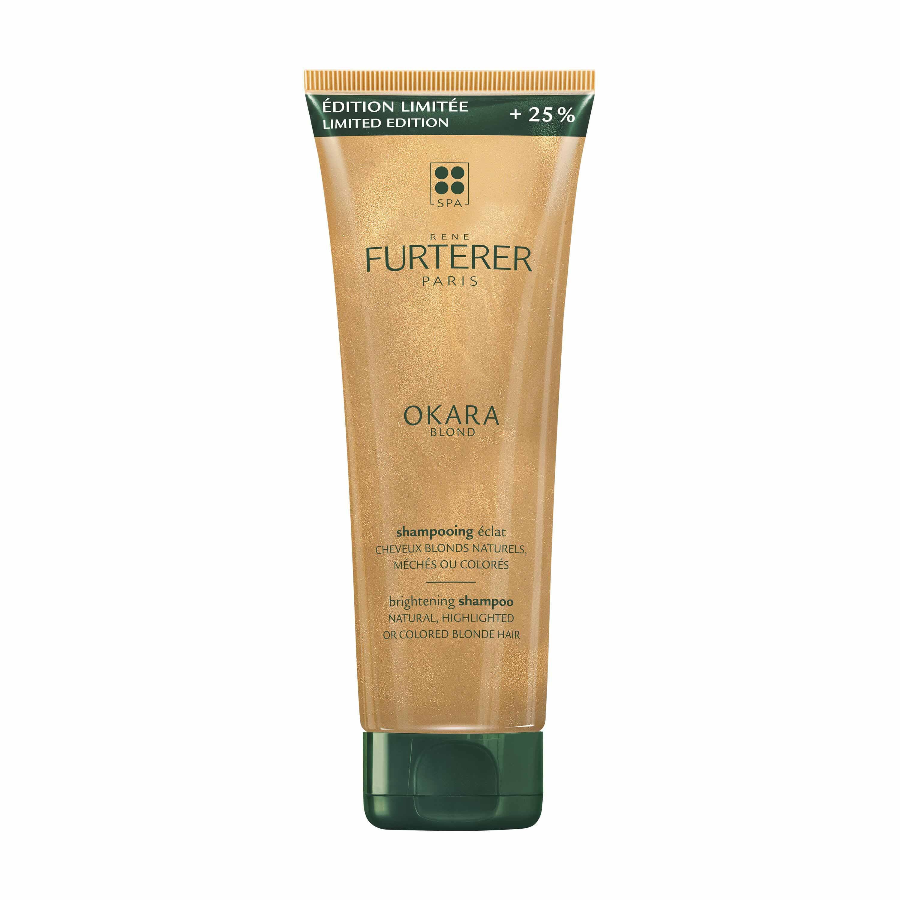 René Furterer Okara Shampooing Eclat Cheveux blonds naturels, méchés ou colorés 250ml
