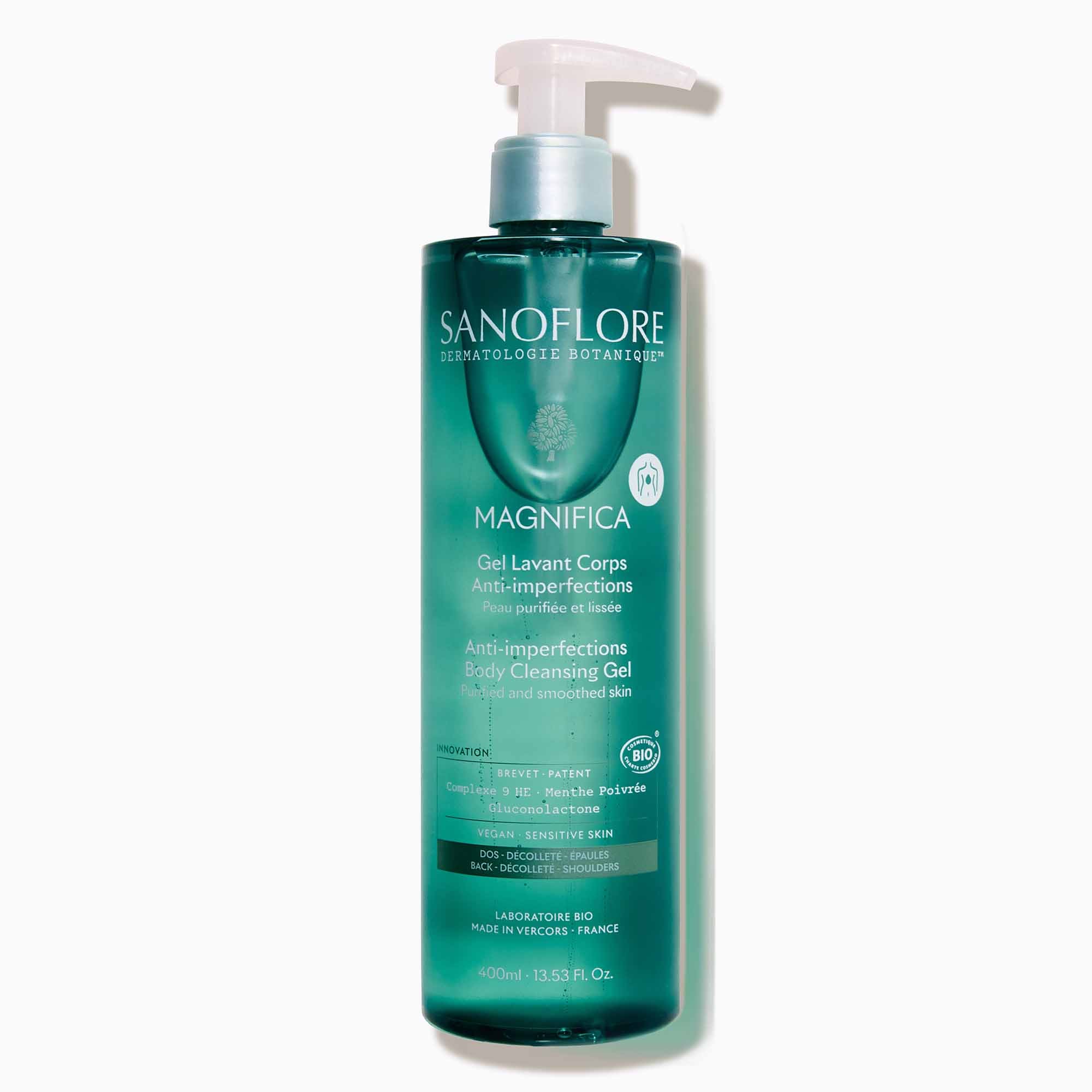 Sanoflore Magnifica Gel Lavant Corps Anti-imperfections mixtes grasses à imperfections 400ml