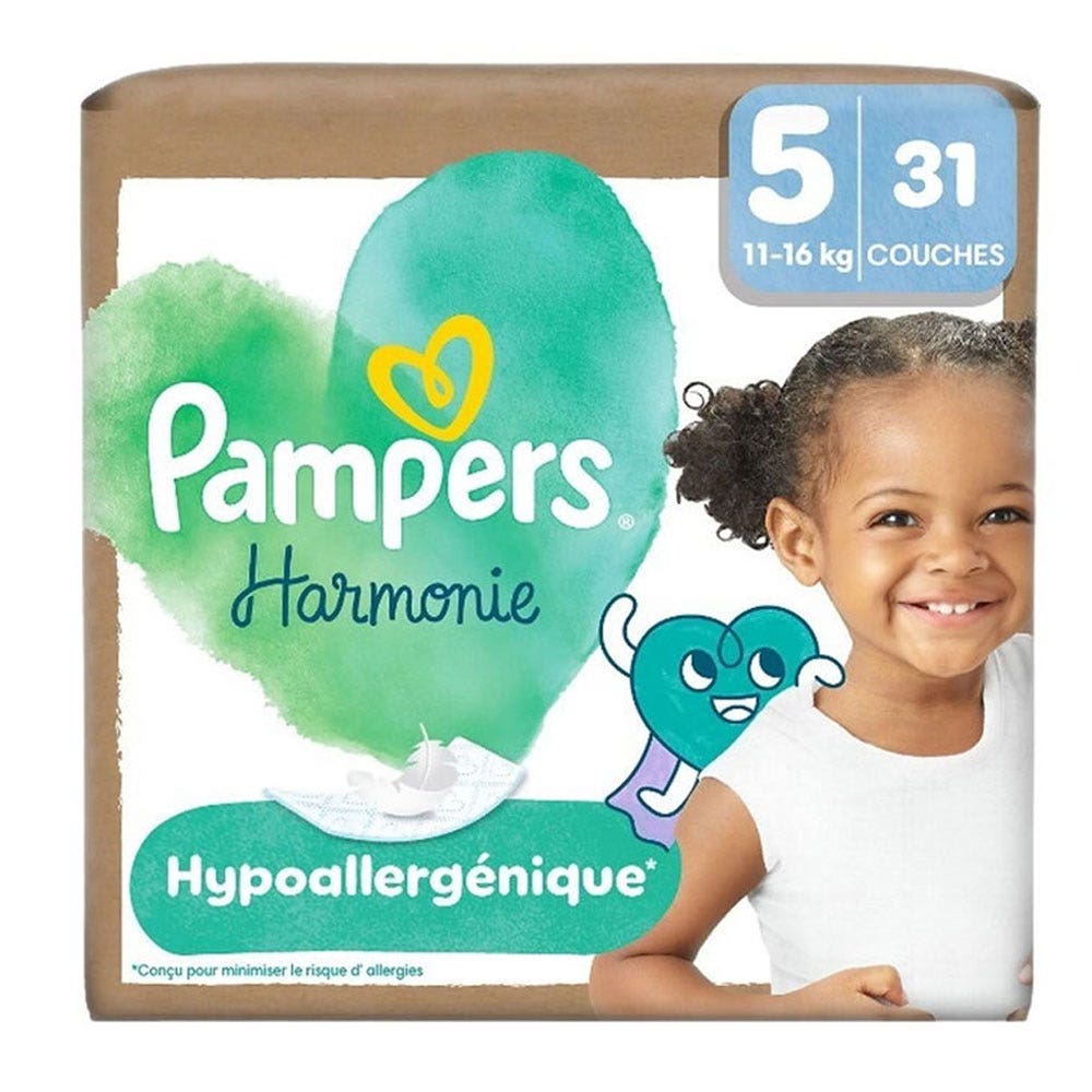 Pampers Harmonie Couches Taille 5 (11-16kg) x31