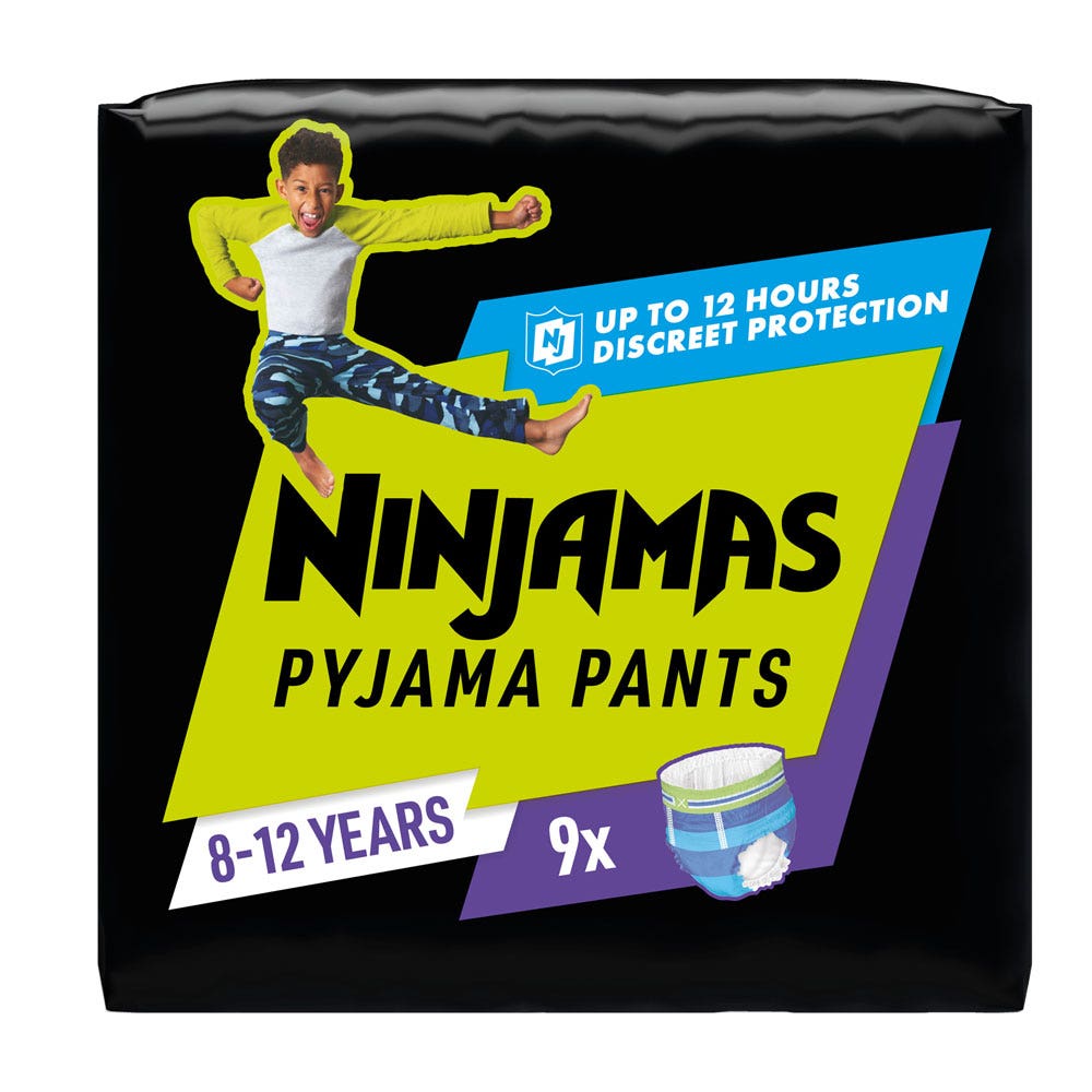 Pampers Ninjamas Couches Culottes Pyjama Pants 8-12 ans (27-43 kg) x9