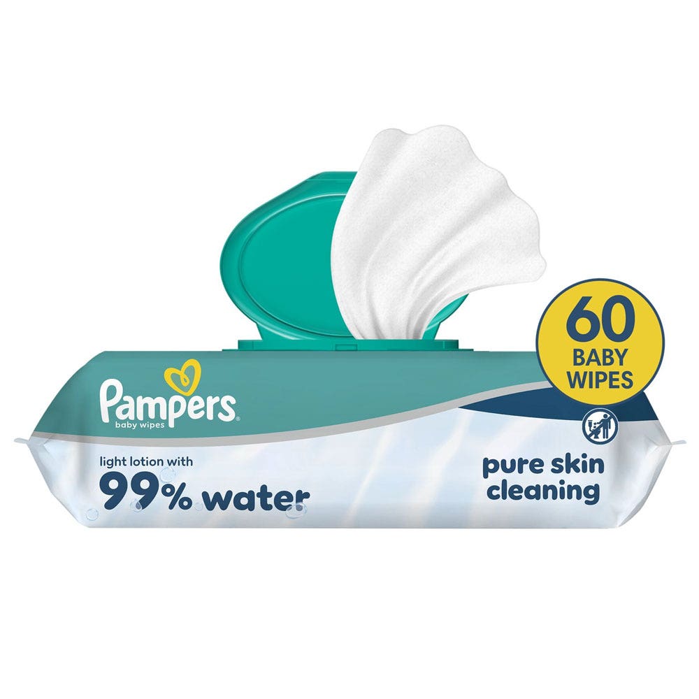 Pampers Lingettes 99% Water x60