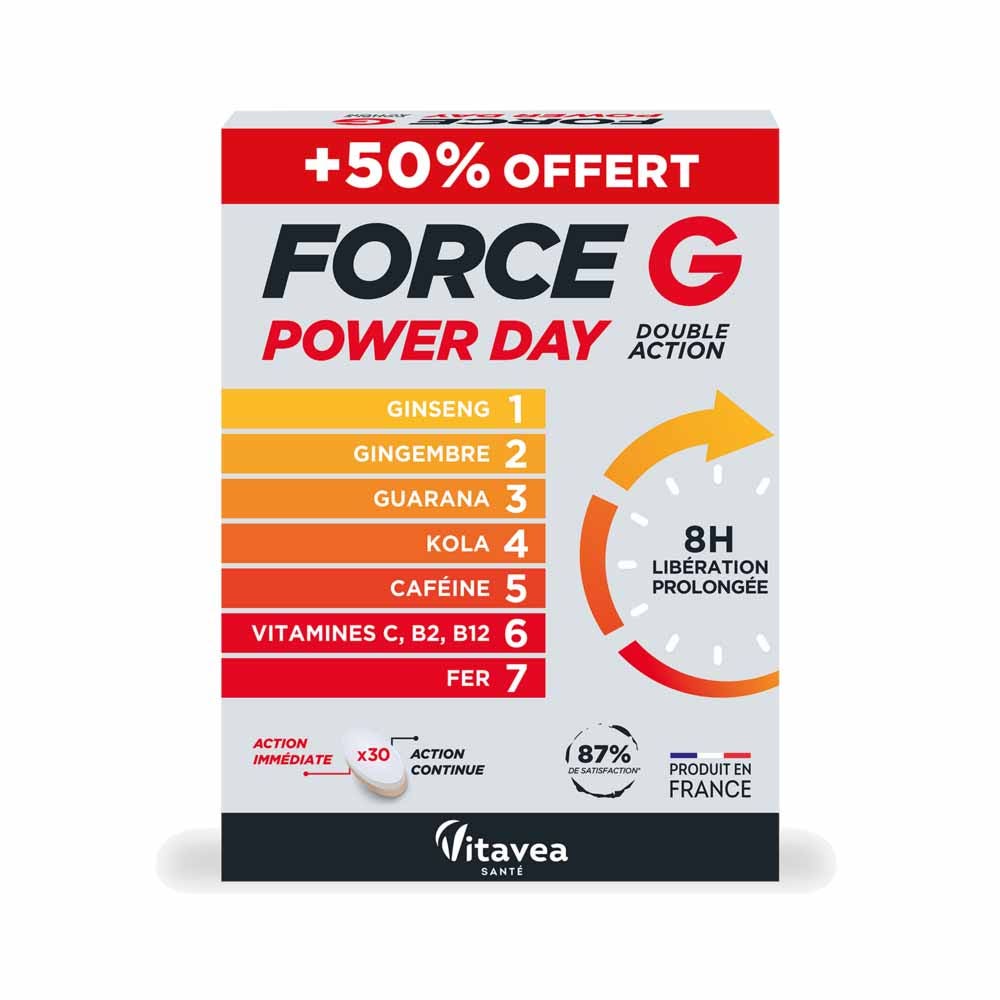 Vitavea Santé Force G Power Day 20 comprimés + 10 offerts