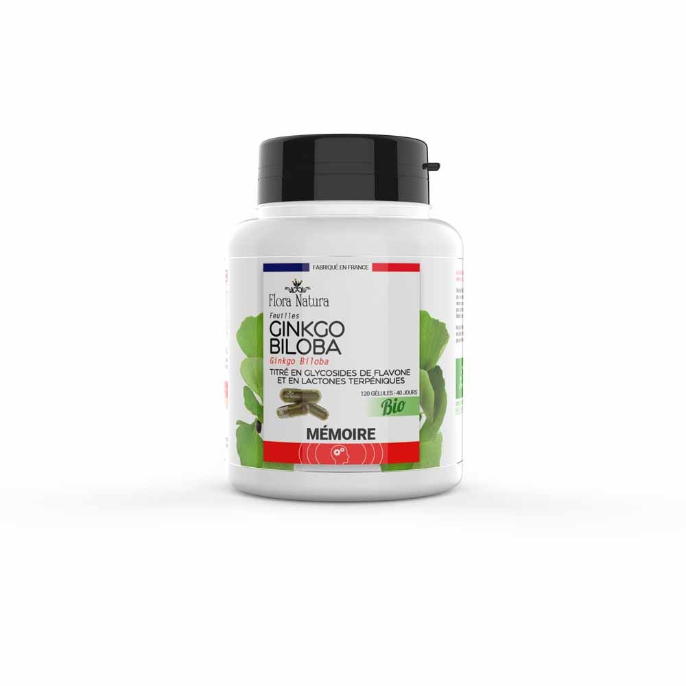Flora Natura Ginkgo Biloba Mémoire 120 gélules