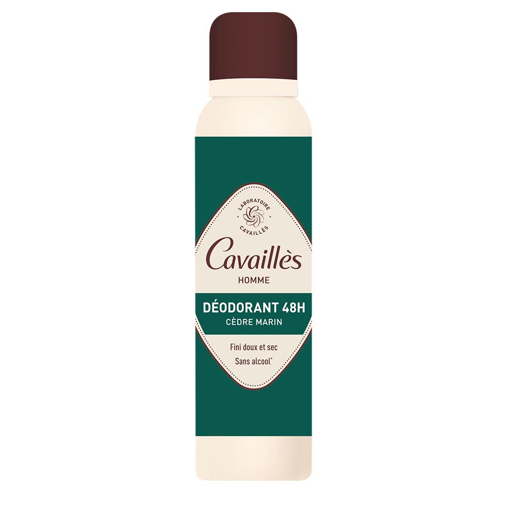 Cavaillès Dermato Déodorant Spray Homme 48H 150ml