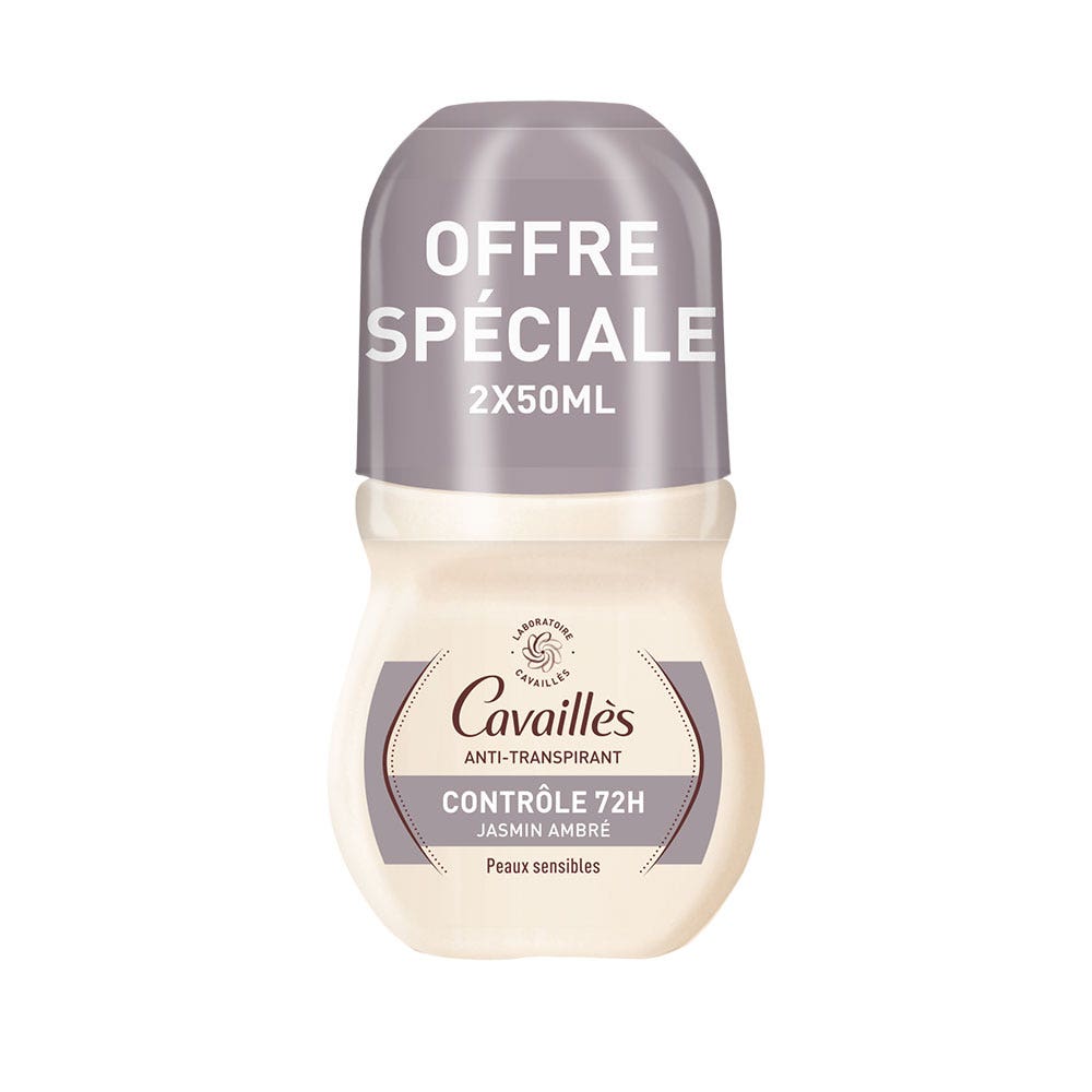 Cavaillès Intense LP Déodorant Anti Transpiration Excessive 72h 2x50ml