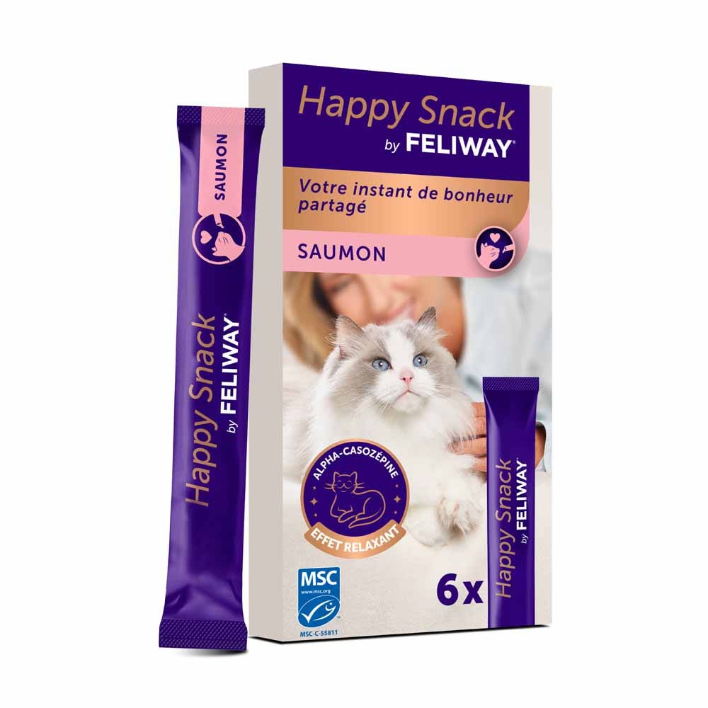 Feliway Happy Snack Anti-stress chat Saumon x6