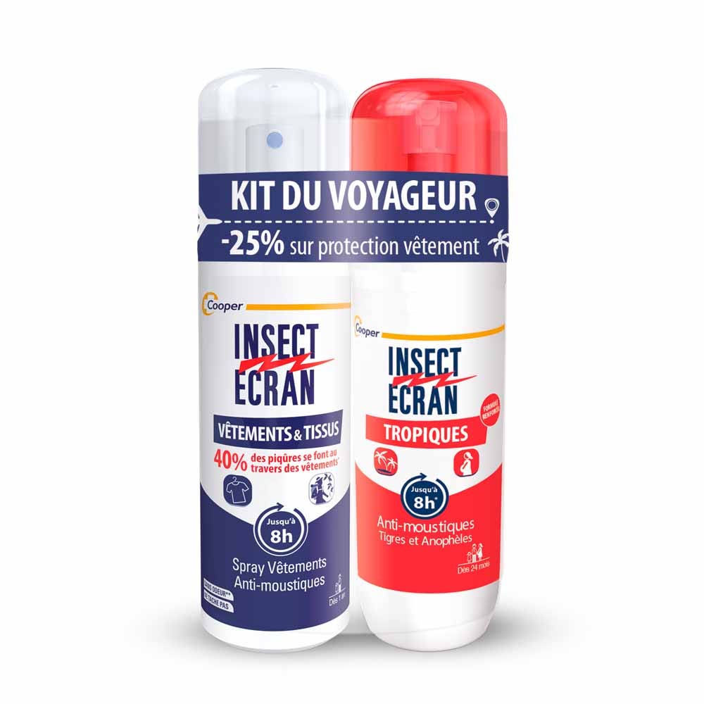 Insect Ecran Tropique 75ml + Vêtements et Tissus 100ml