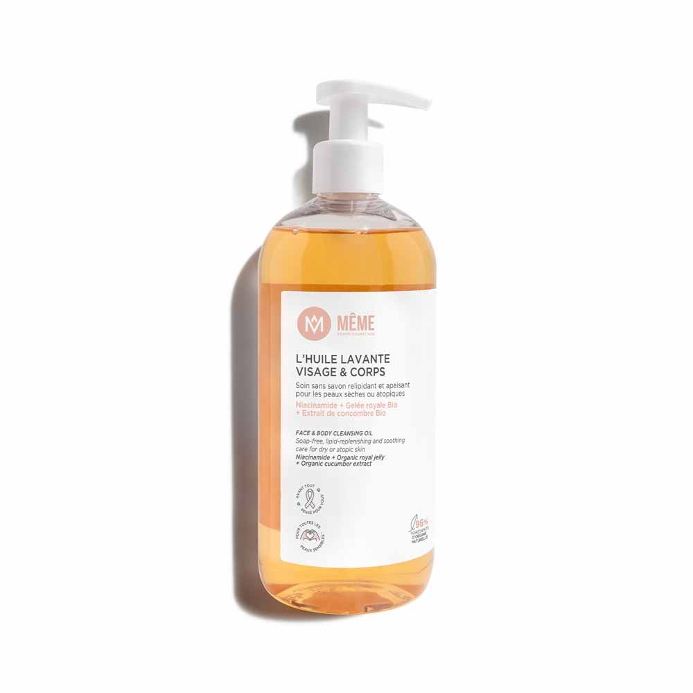 MÊME Huile Lavante Visage et Corps Peaux Sensibles 500ml