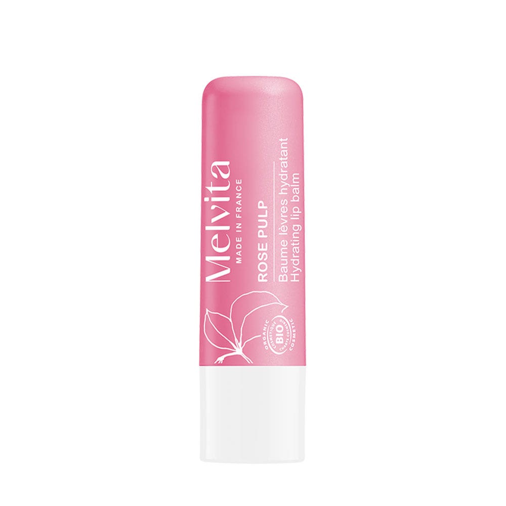Melvita Pulpe De Rose Baume lèvres hydratant Bio 4.5g