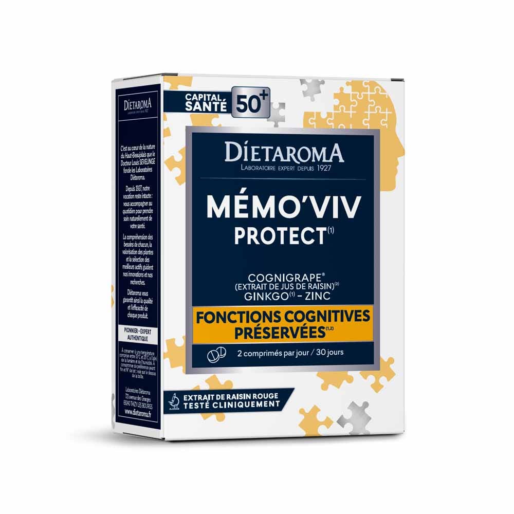 Dietaroma Mémo'Viv Protect 50+ 60 comprimés