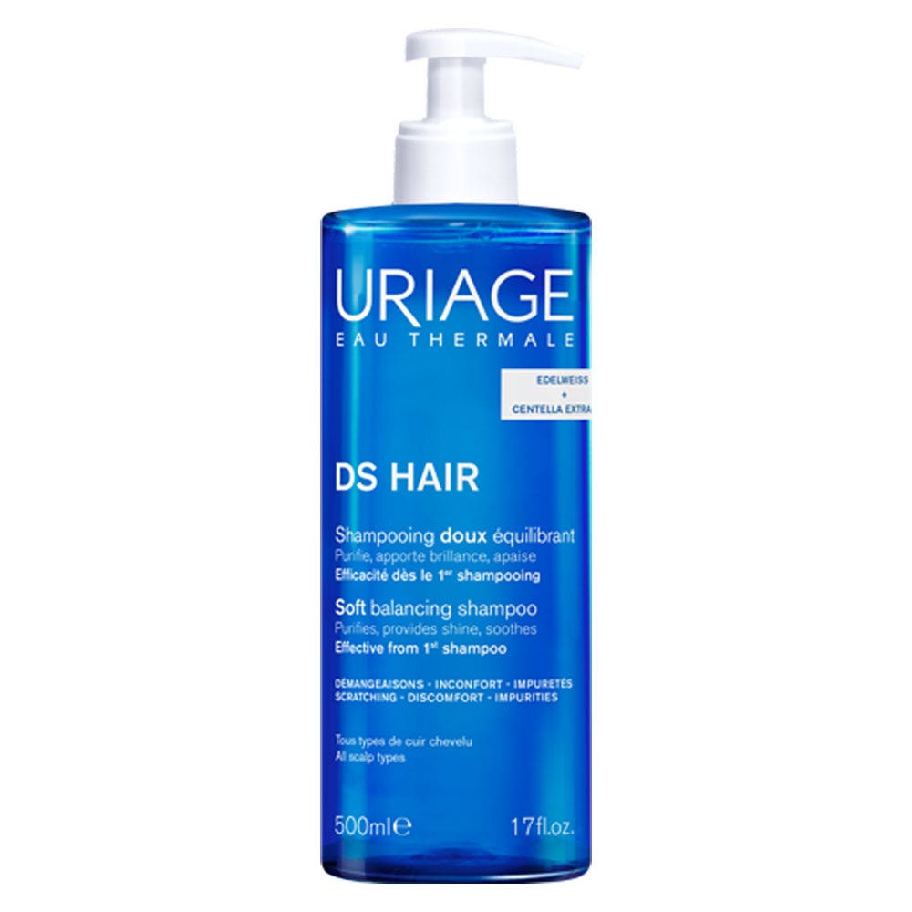 Uriage D.S Shampooing Doux Equilibrant Hair 500ml