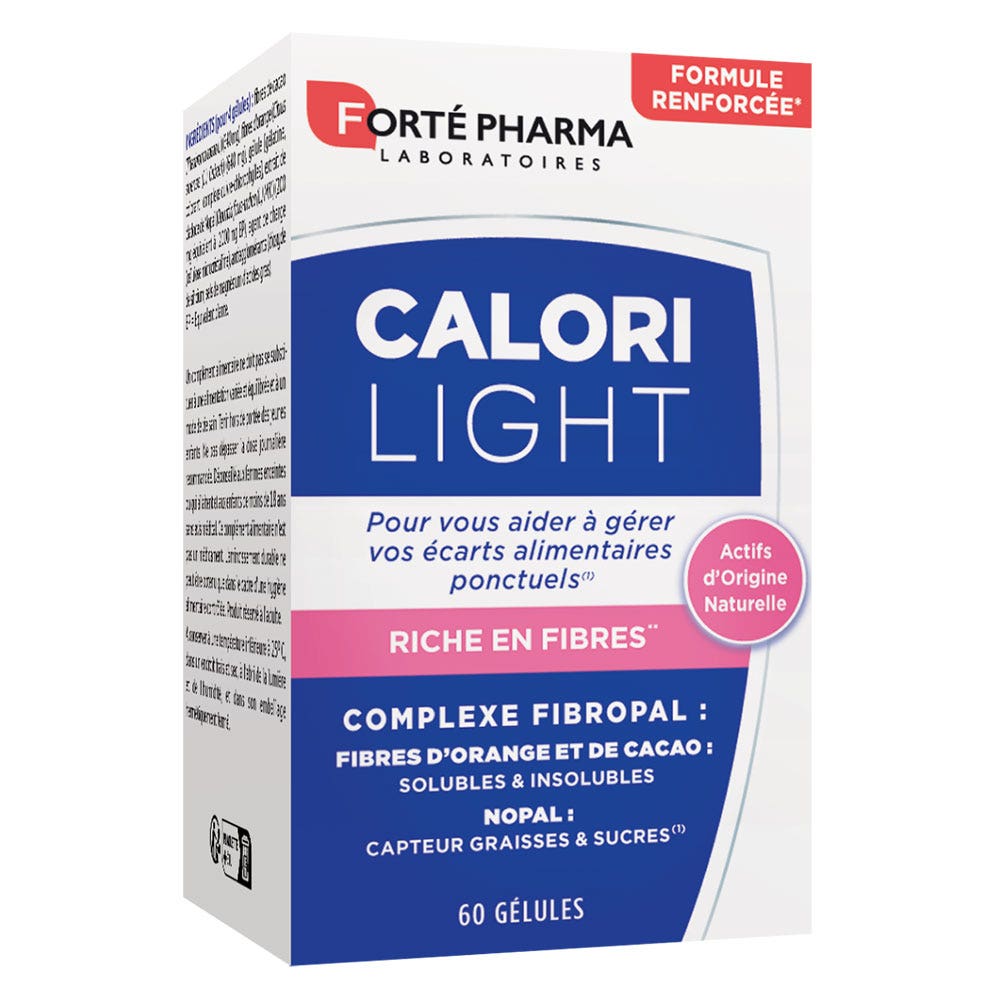 Forté Pharma CaloriLight Minceur Capteur de Graisses Fibres Nopal 60 gélules