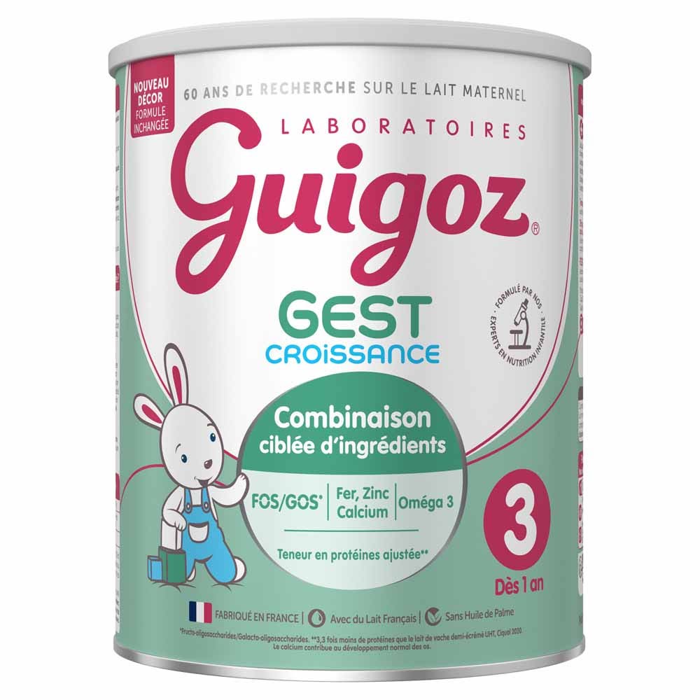 Guigoz Gest Lait En Poudre Croissance 3 Dès 1 An 800g