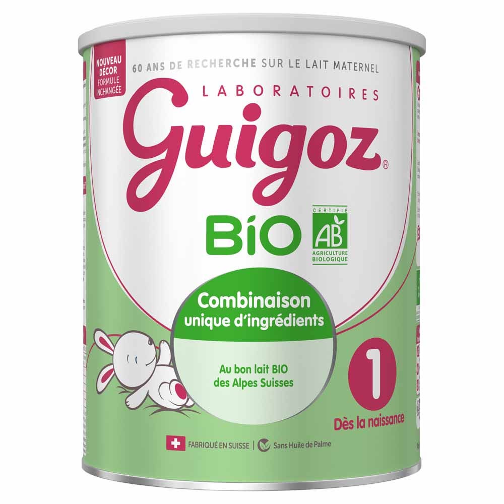 Guigoz Bio Lait En Poudre 1 Dès La Naissance 800g