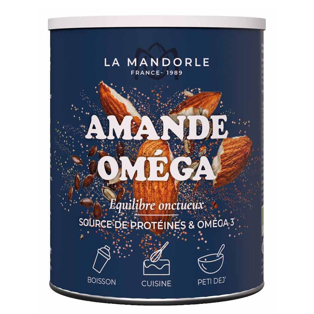 La Mandorle Amande Oméga Poudre Protéines et Oméga 3 400g