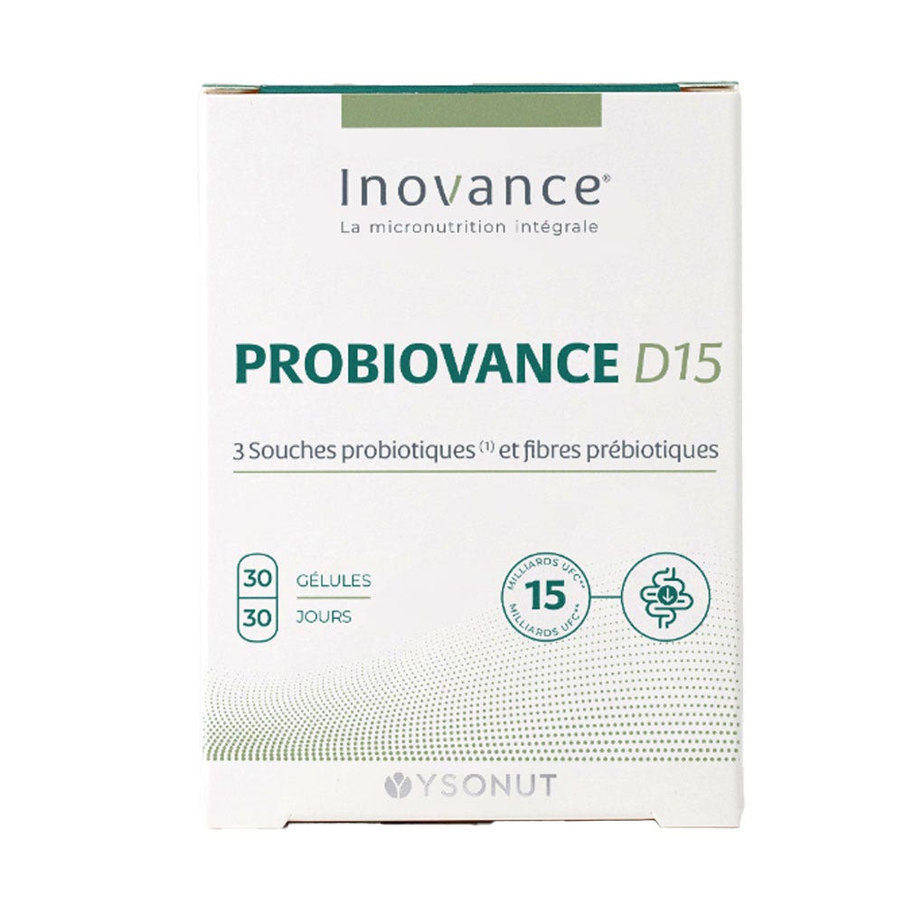 Inovance Probiovance Flore Intestinale D15 30 Gélules