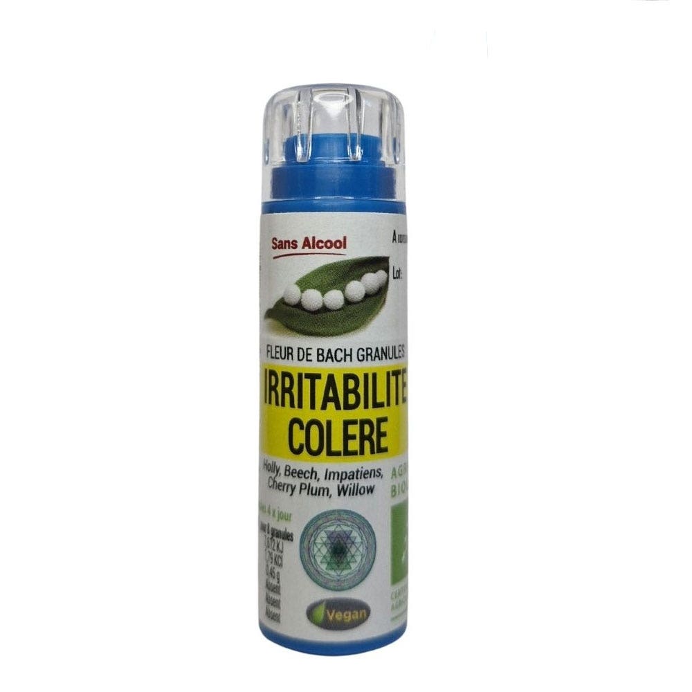 Kosmeo Fleurs de Bach Irritabilité Colère Bio 120 granules