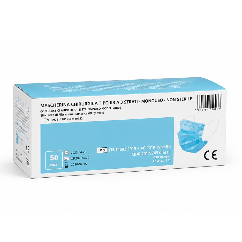 Desinfectis Masque Chirurgical Type IIR jetable x50