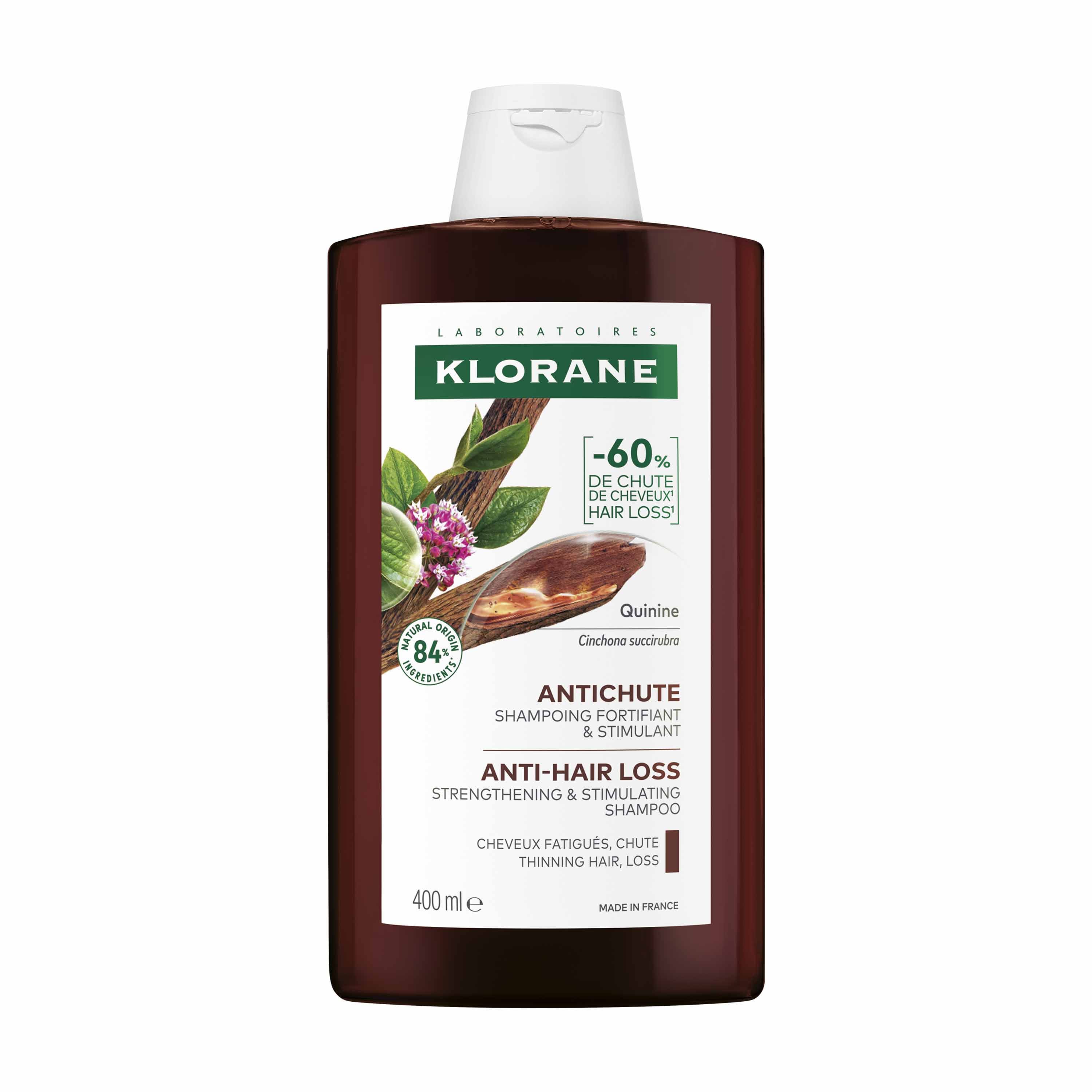Klorane Quinine Shampooing Fortifiant & Stimulant Antichute Cheveux Fatigués 400ml