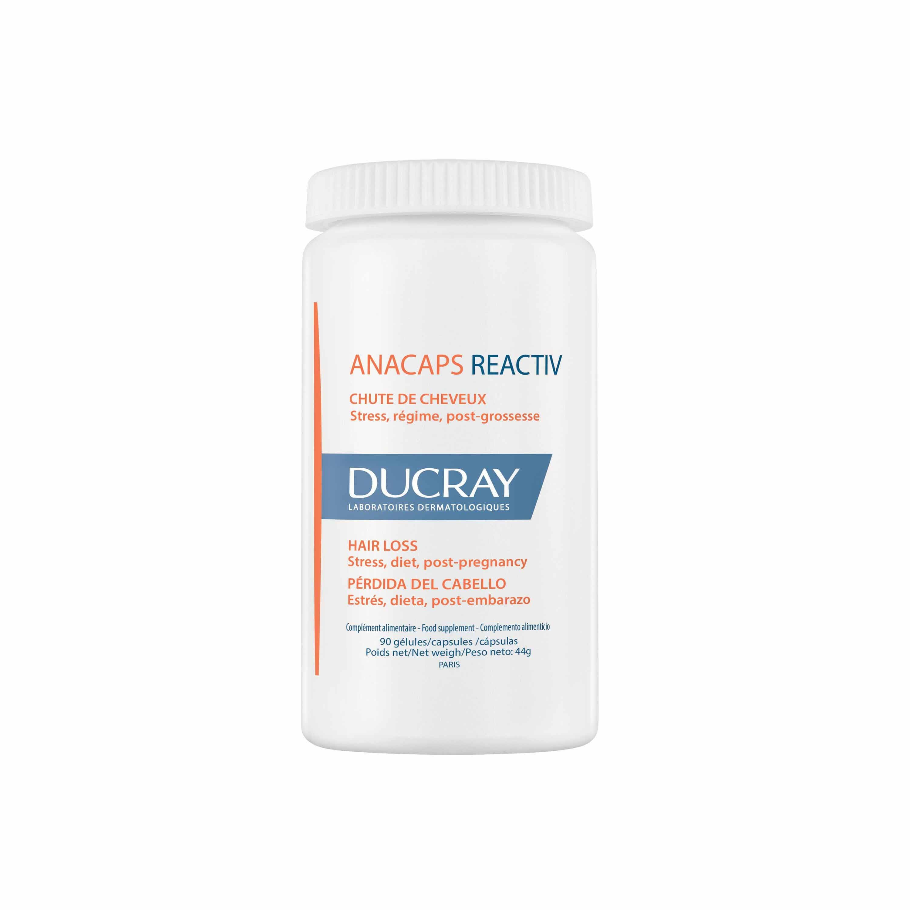 Ducray Anacaps Chute De Cheveux Reactionnelle Reactiv 90 Gélules