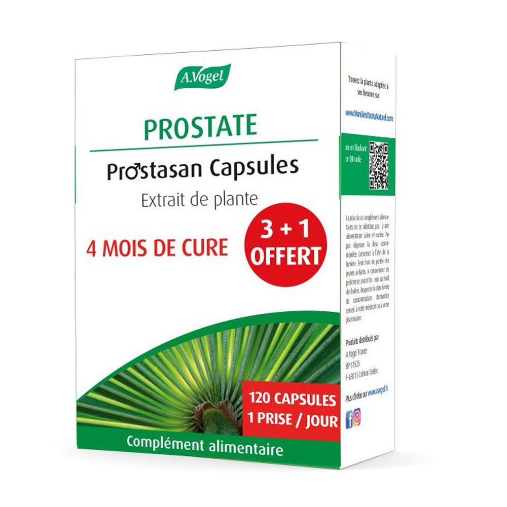 A.Vogel France Prostasan 4 mois de cure 120 gélules