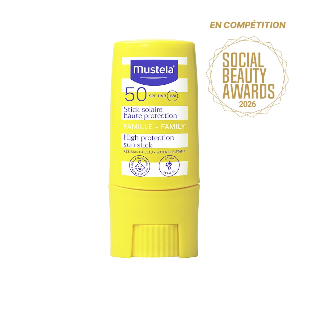 Mustela Stick Solaire Haute Protection SPF50 Famille 9ml
