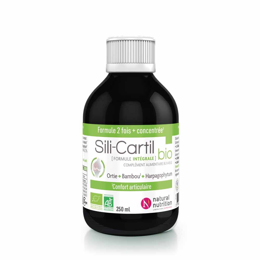 Natural Nutrition Sili-Cartil Concentré Buvable Bio Goût Cassis 250ml