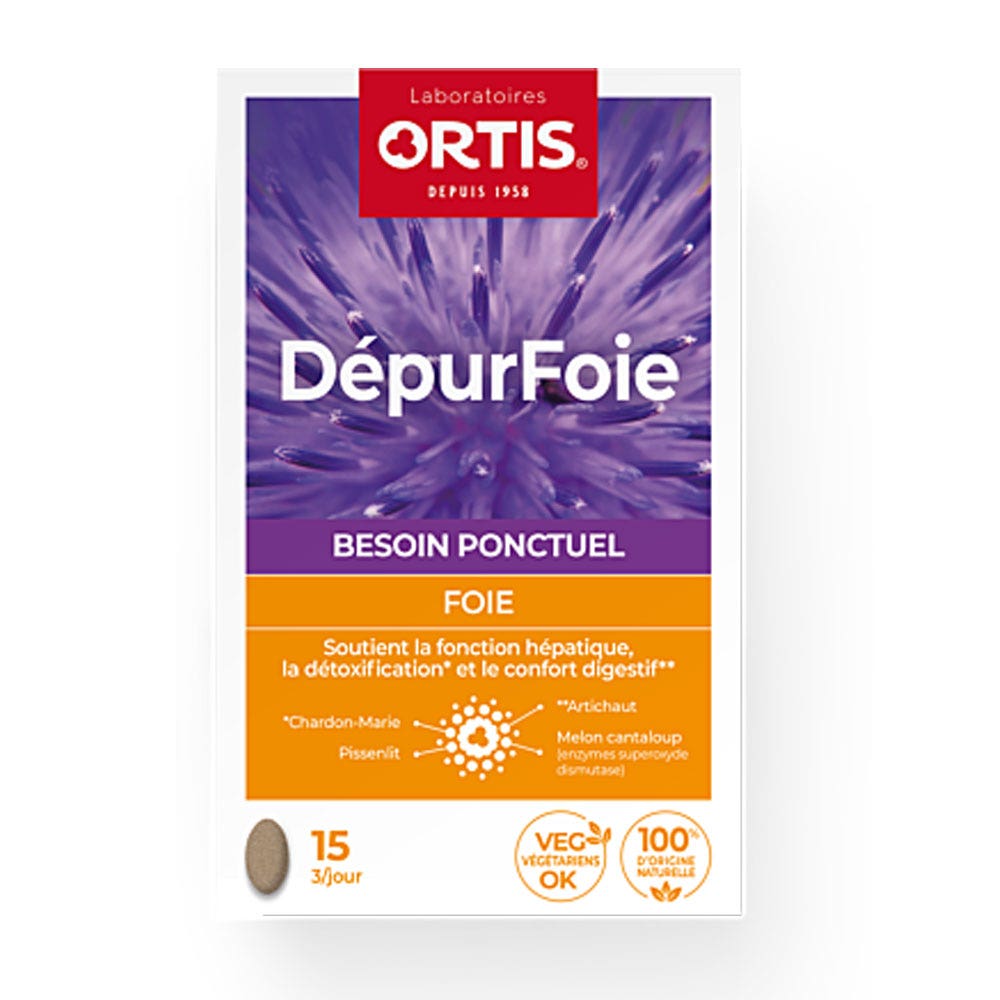 Ortis Dépurfoie Foie 15 comprimés