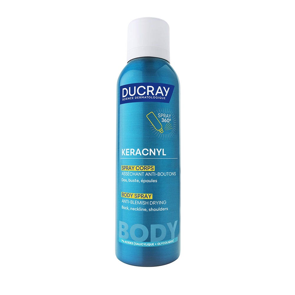 Ducray Keracnyl Spray corps asséchant anti-boutons 150ml