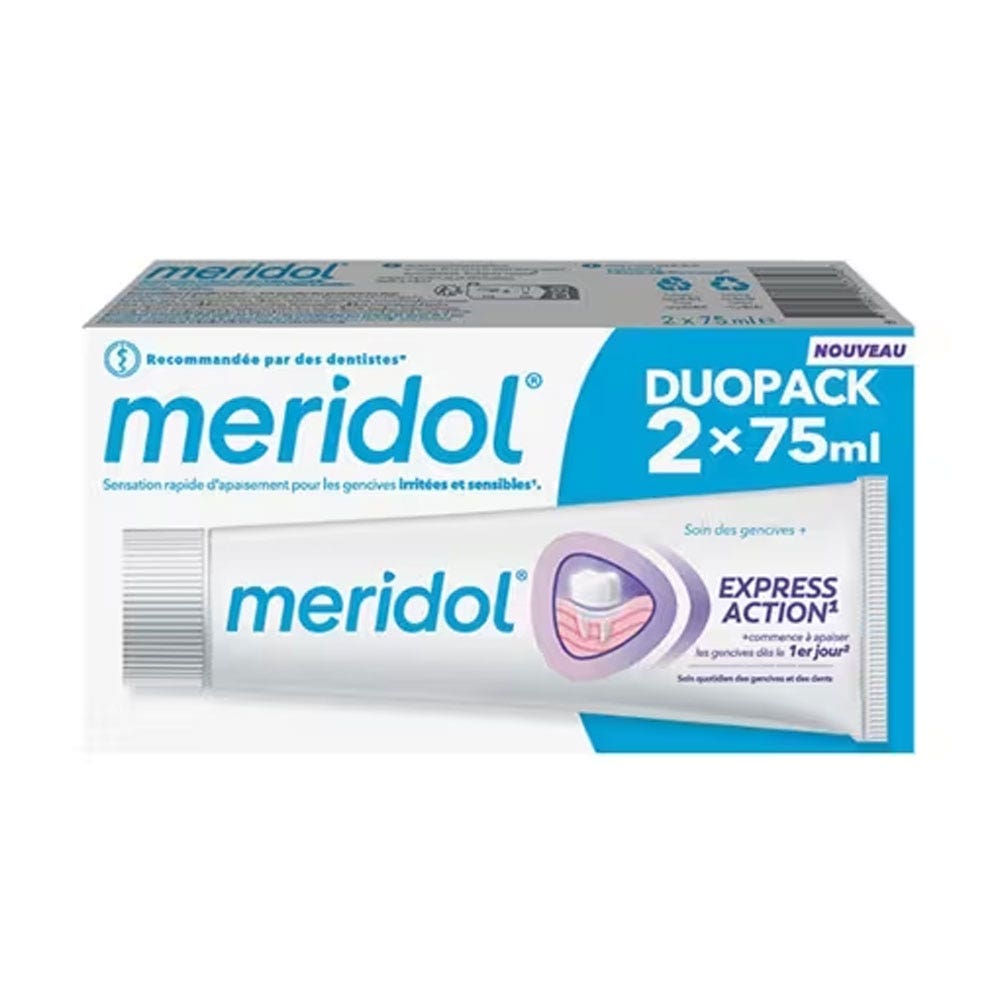 Meridol Dentifrice Express Action 2x75ml