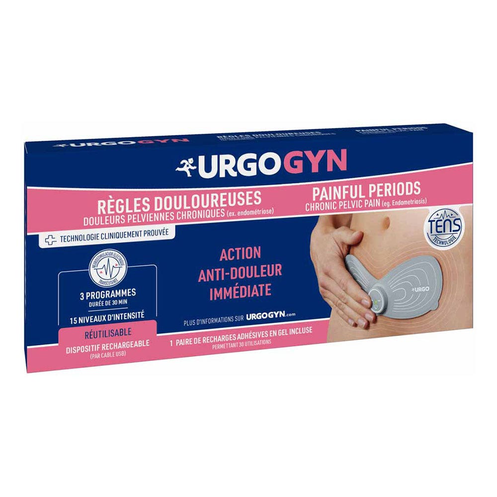 Urgo Urgogyn Patch Electrothérapie Règles Douloureuses Rechargeable