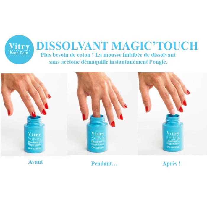 Dissolvant Magic Touch Sans Coton 75ml Vitry