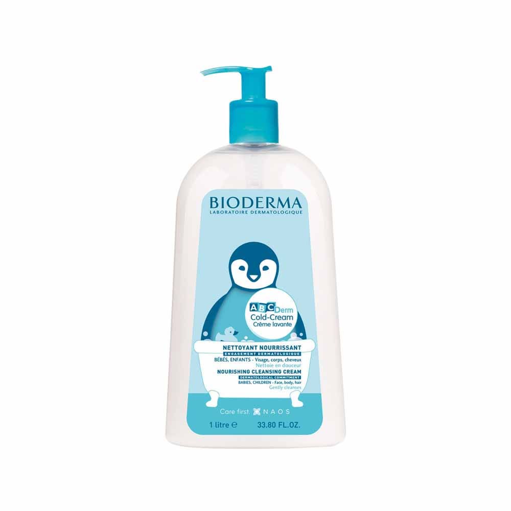 Bioderma Abcderm Crème Lavante Bébés et Enfants Visage, Corps et Cheveux 1L