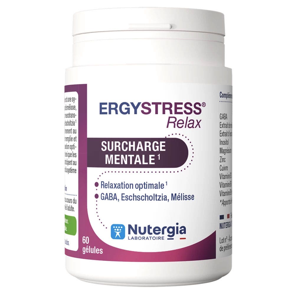 Nutergia Ergystress Surcharge Mentale 60 Gélules