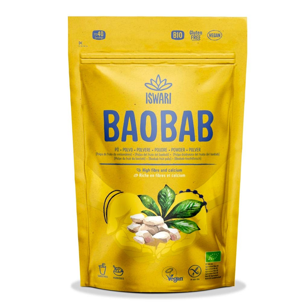 Iswari Super Aliment Pur Baobab en Poudre Bio 125g
