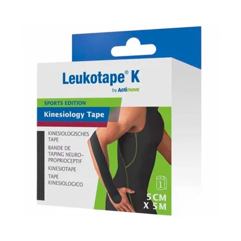 Actimove Leukotape® K Bande adhésive élastique 5mx5cm Noir x1