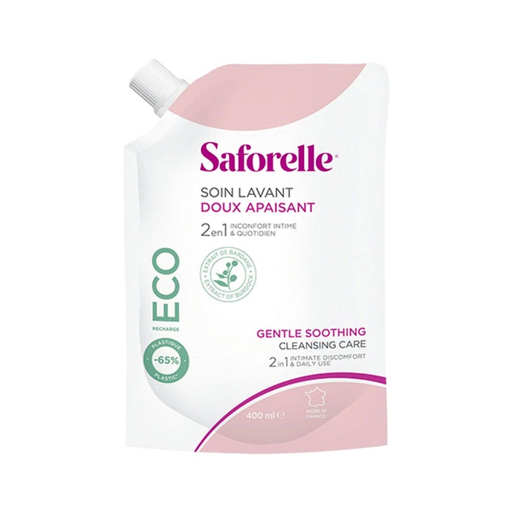 Saforelle Soin Lavant Doux Eco-recharge 400ml