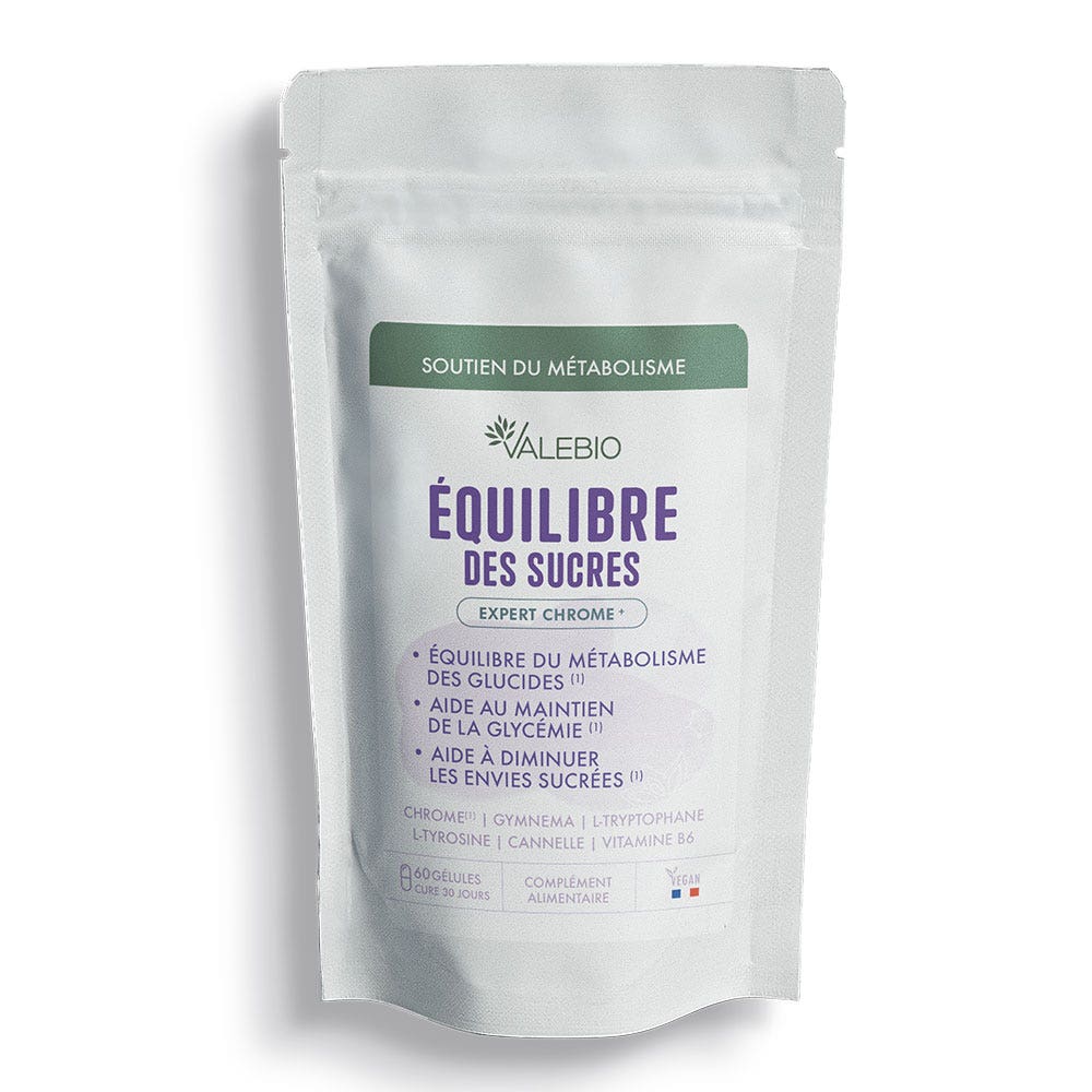 Valebio Equilibre des sucres sachet de 60 gélules