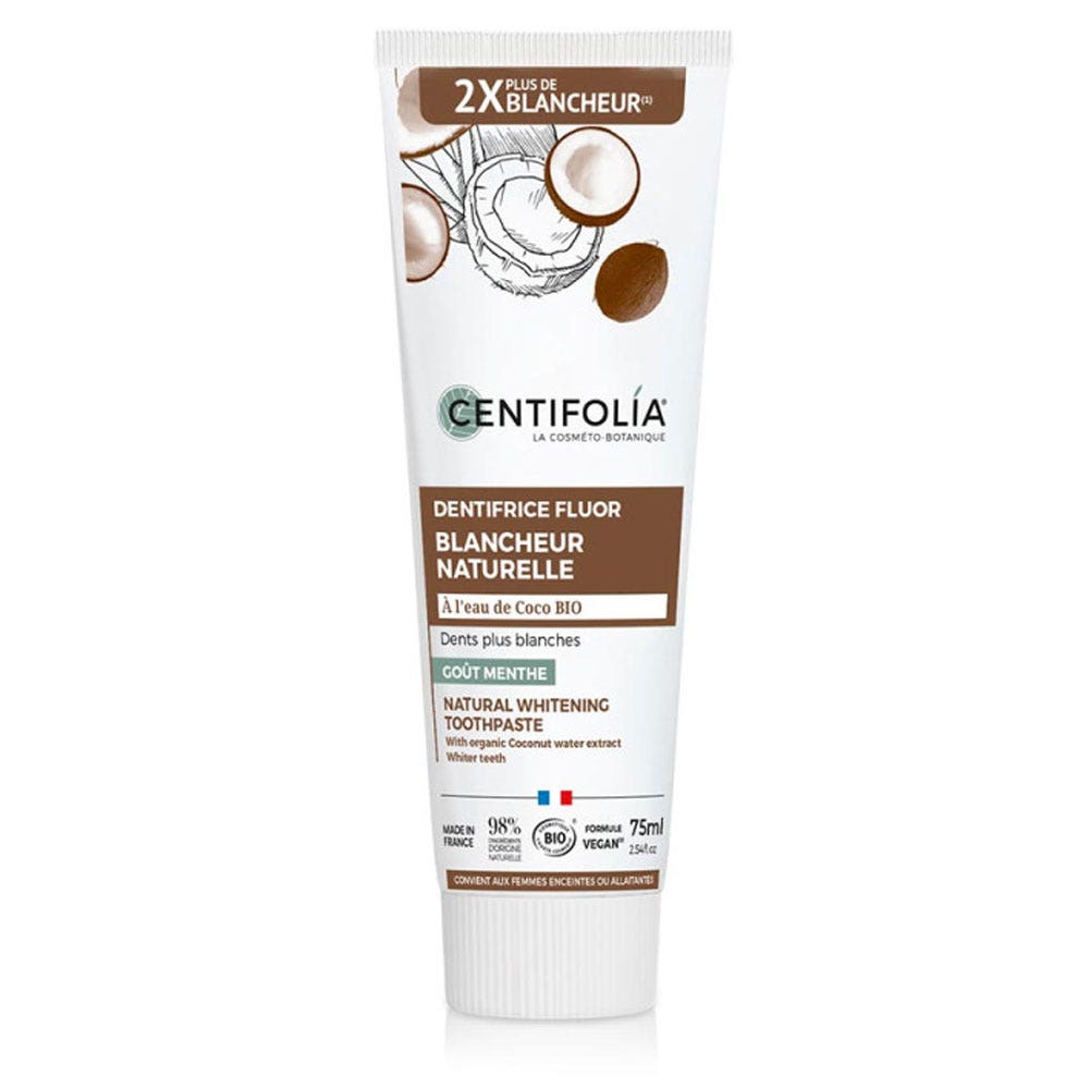 Centifolia Dentifrice Fluor Coco Bio Naturelle 75ml