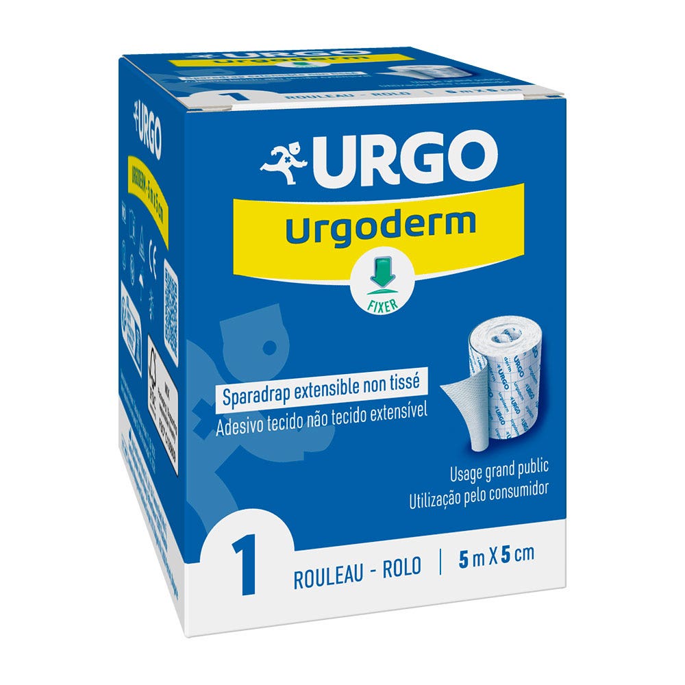 Urgo Urgoderm Sparadrap Non Tissé Extensible 5mx5cm x1 rouleau