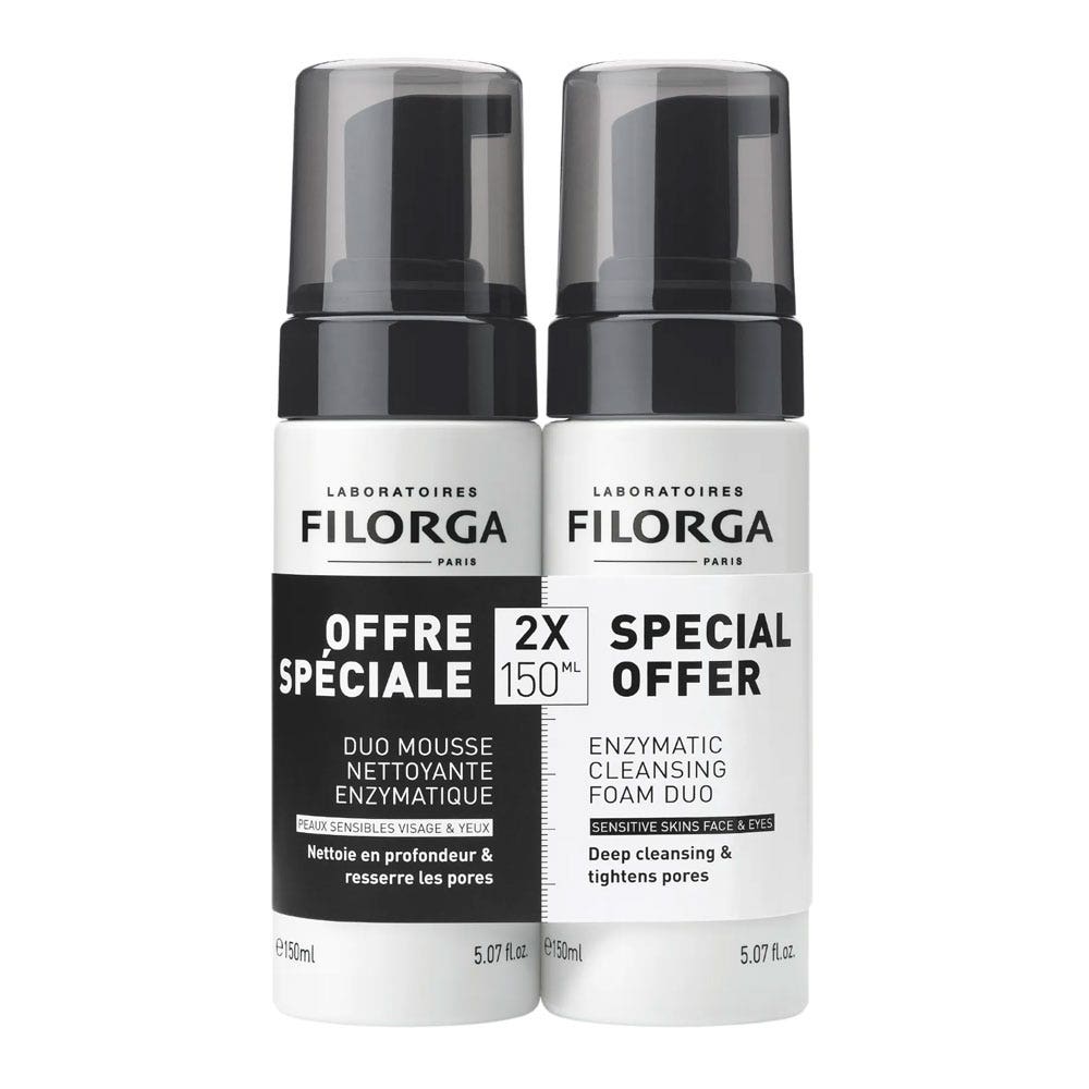 Filorga Skin-Prep Duo Mousse Nettoyante Enzymatique 2x150ml