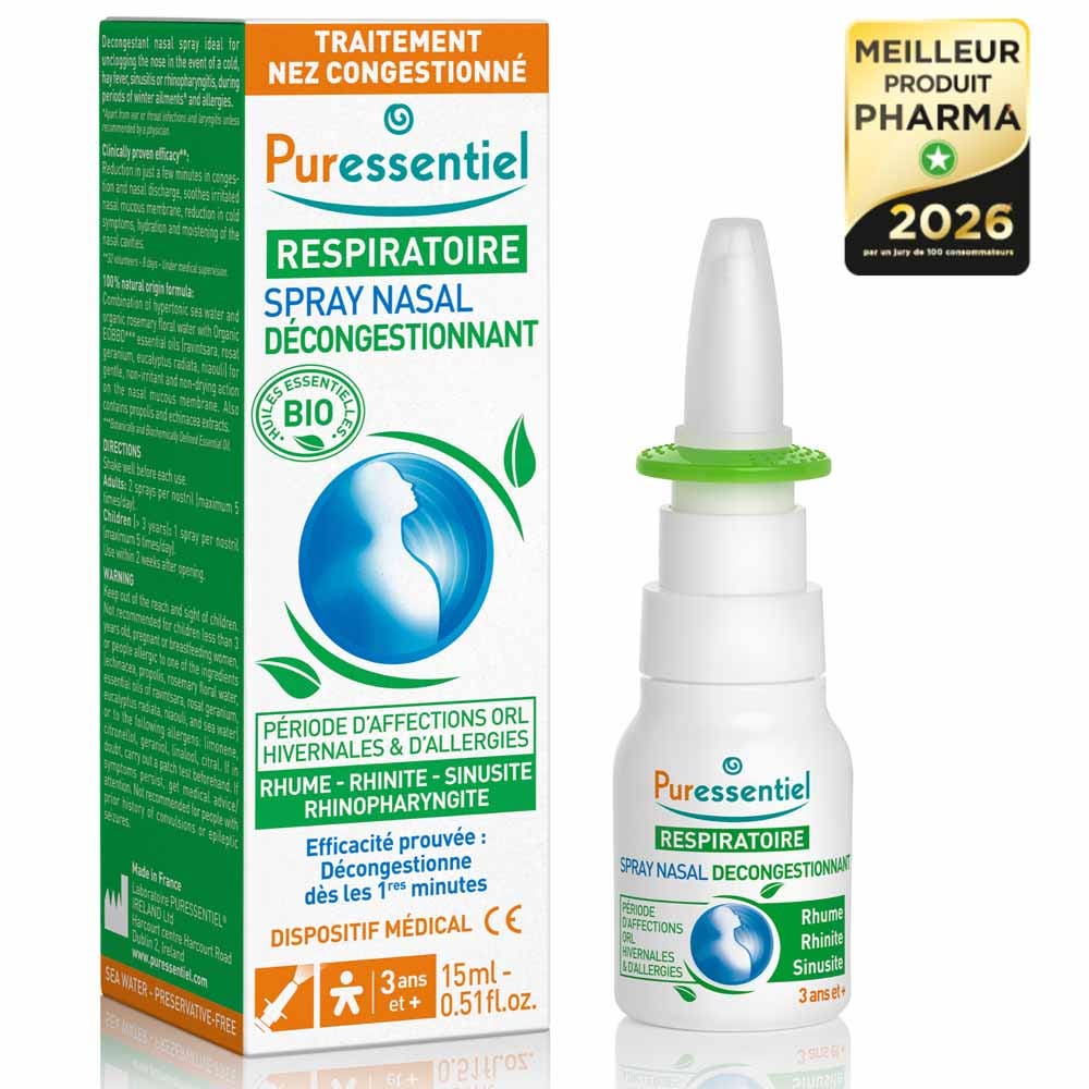 Spray Nasal Decongestionnant 15ml Puressentiel