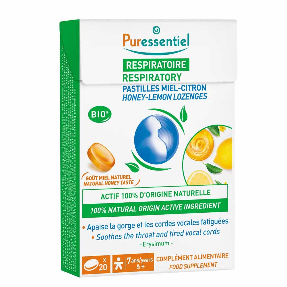 Puressentiel Respiratoire Pastilles Respiratoire Gorge Miel-Citron x20