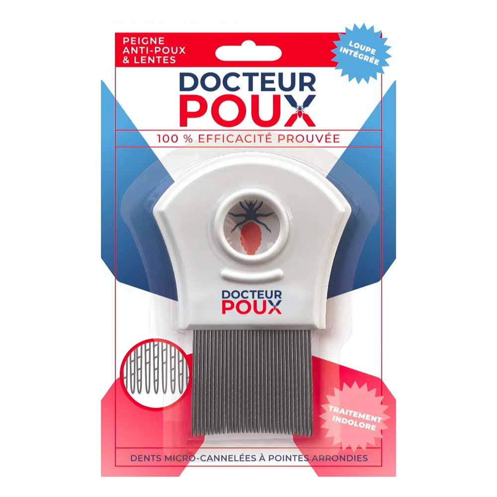 Docteur Poux Peigne Métal Précision Anti Poux x1