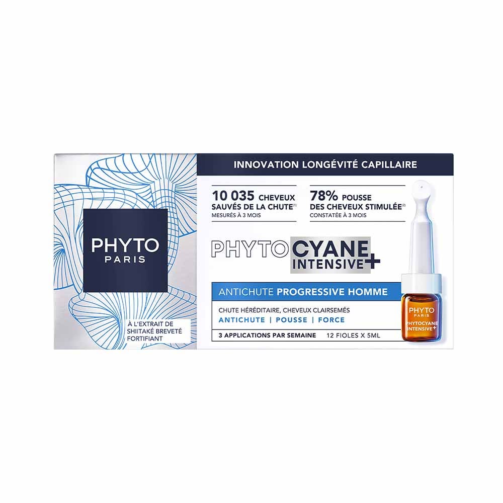 Phyto Paris Phytocyne Phytocyane Intensive+ Antichute Progressive Homme 12 fioles