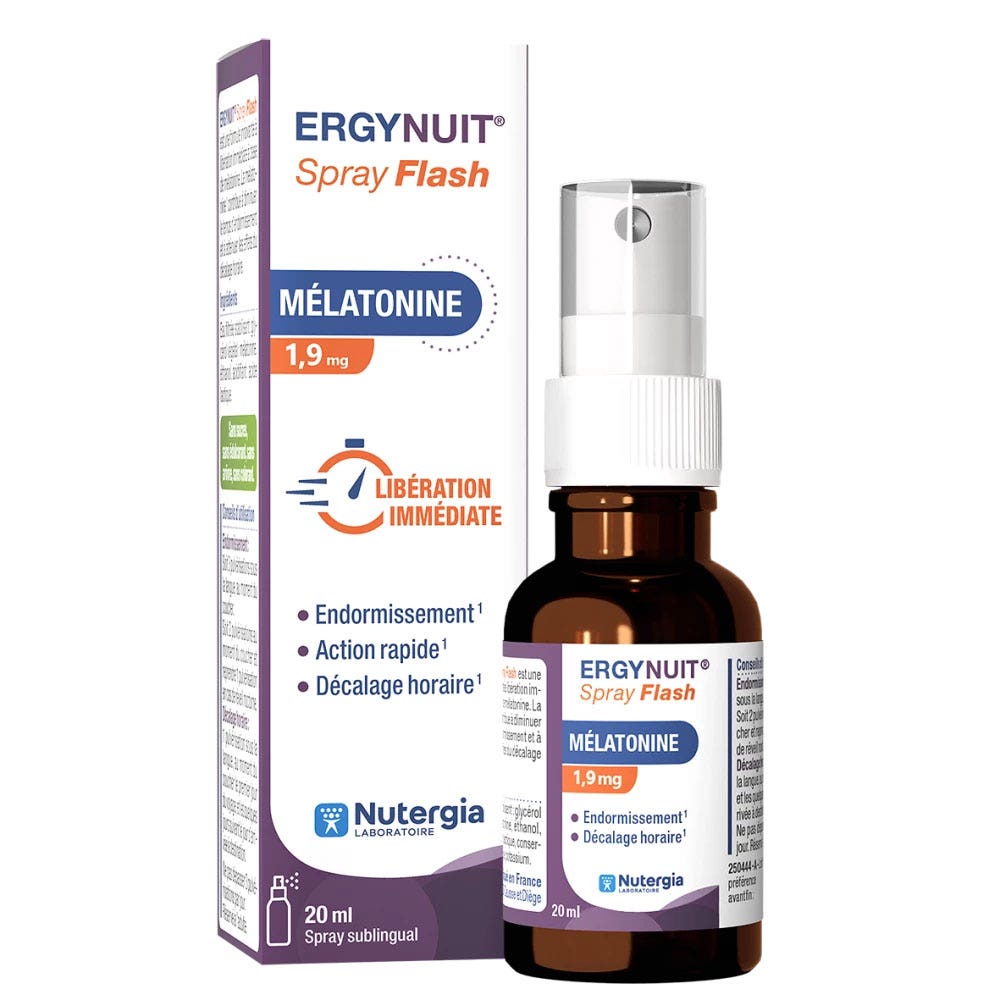 Nutergia ERGYNUIT® Spray Flash Mélatonine 1,9 mg 20ml