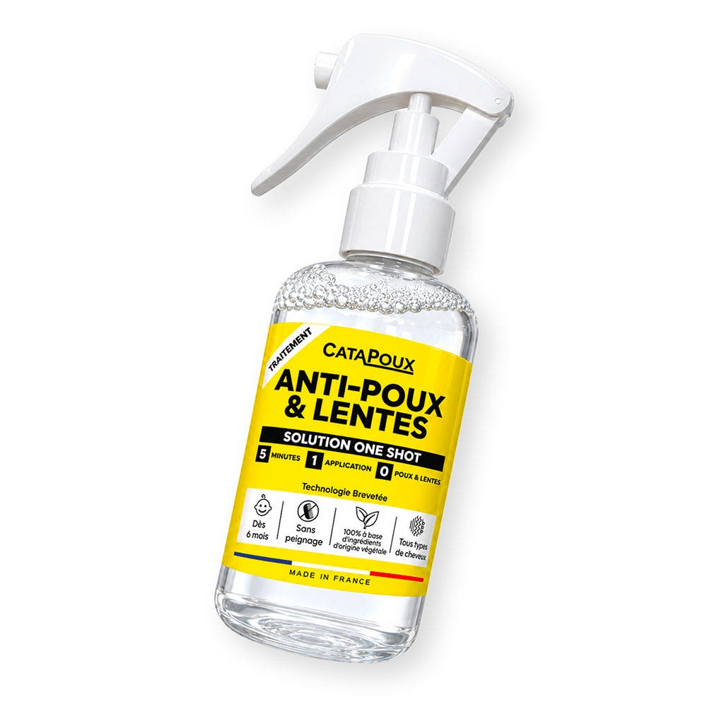 Catapoux Solution One Shot anti-poux et lentes 140ml