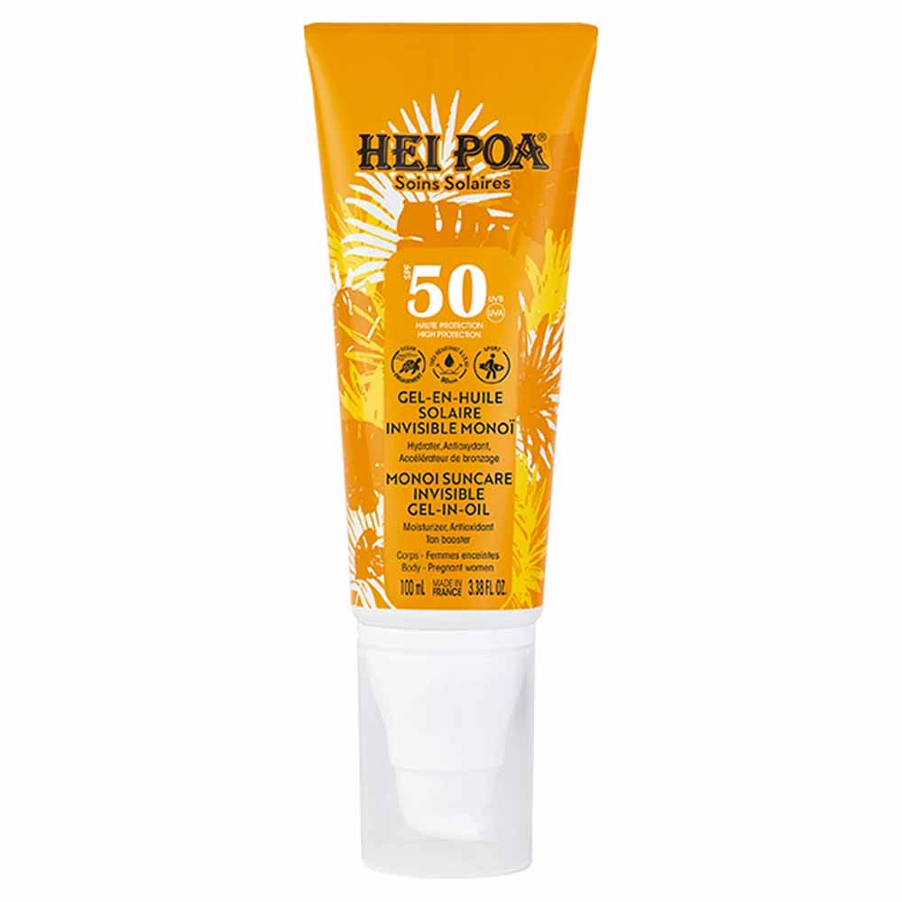 Hei Poa Gel-En-Huile Solaire Invisible Monoï Spf50 100ml